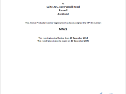 Milk New Zealand Dairy Limited is registered with the Ministry of Primary Industries and is licensed to export dairy products worldwide.